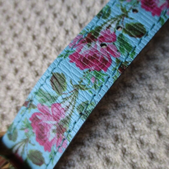 GUCCI G-Timeless Aqua Floral Print Women's Watch, YA1264085, Made in Switzerland - Picture 5 of 8